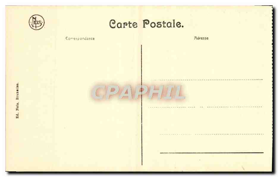 CPA Bruxelles La Porte de Hai Tramway — Verso