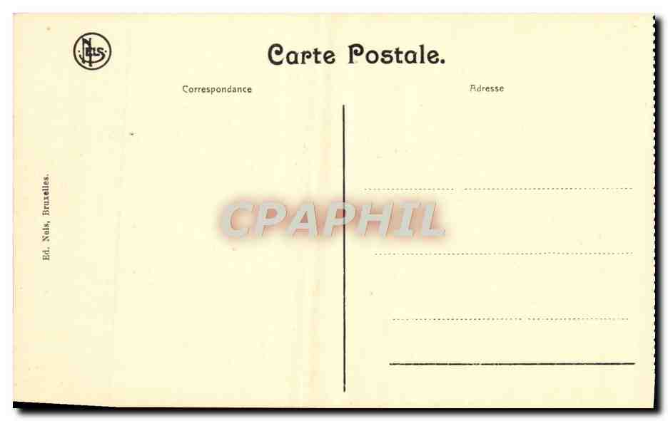 CPA Bruxelles La Grand Place  — Verso