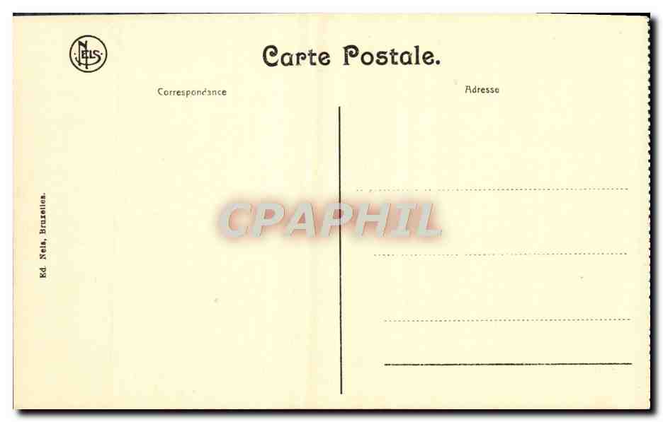 CPA Bruxelles Place de Brouckere  — Verso
