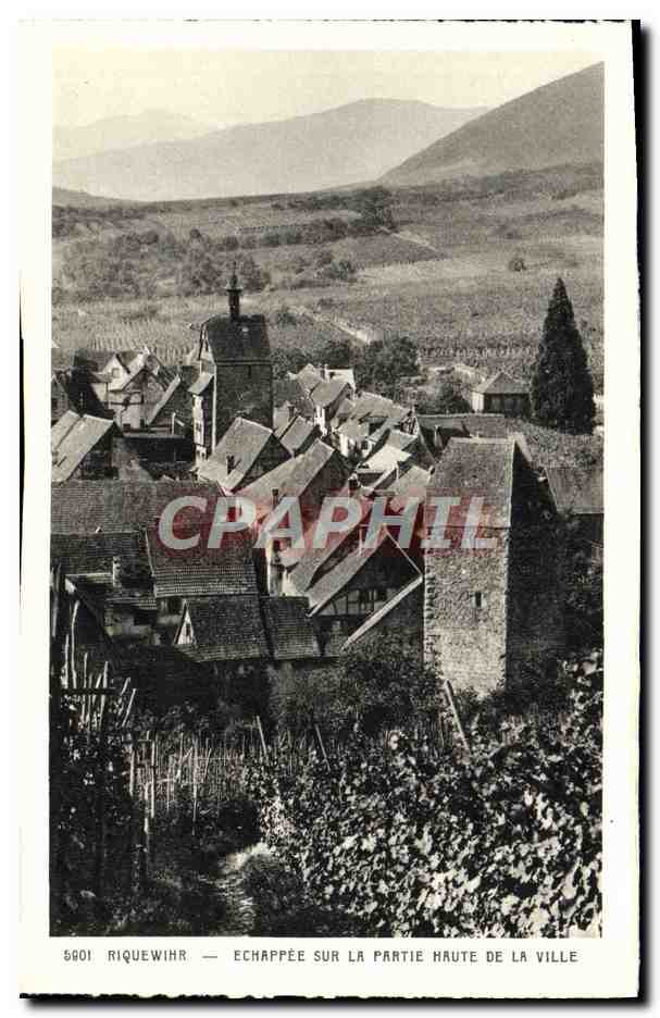 CPA Riquewihr Echappee sur la Partie Haute de la Ville 