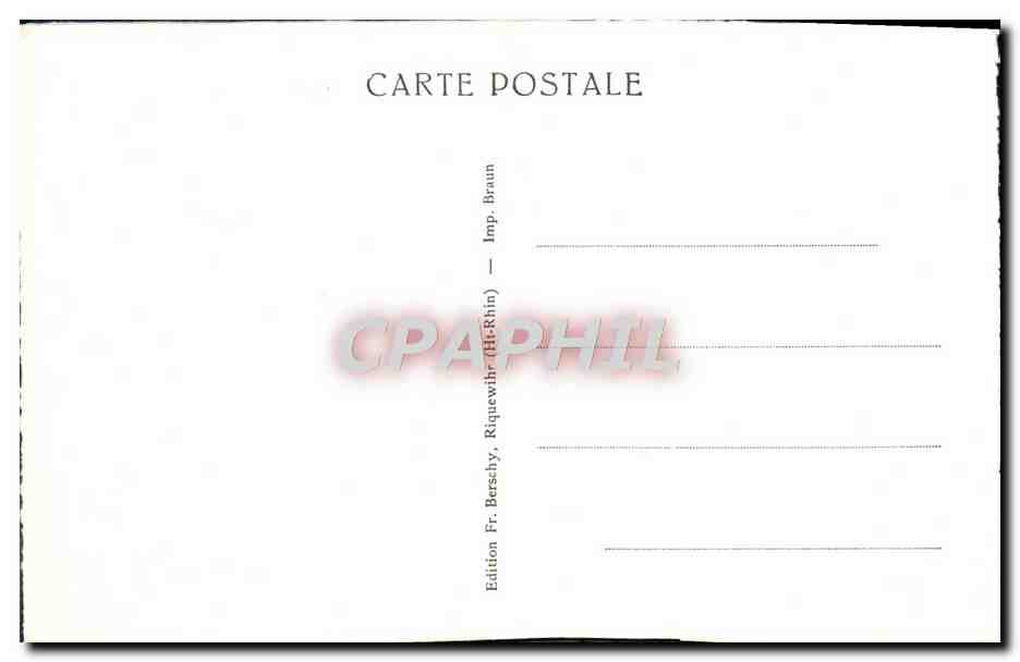 CPA Riquewihr Echappee sur la Partie Haute de la Ville  — Rückseite