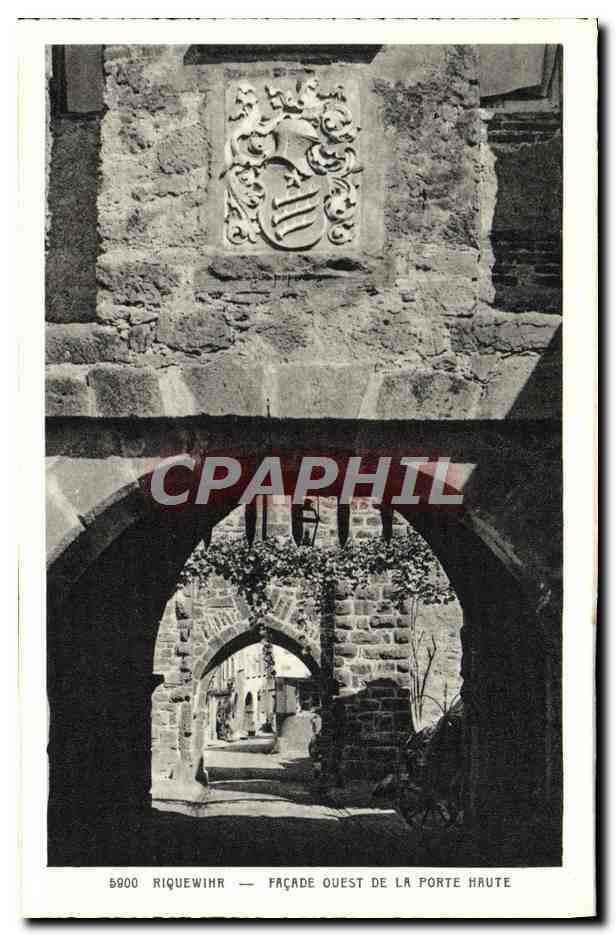Riquewihr — Façade ouest de la Porte Haute — Édition Fr. Berschy, Riquewihr (H-Rhin)
