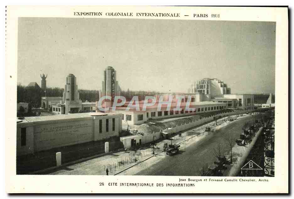 CPA Exposition Coloniale Internationale Paris 1931 Cite internationale des informations