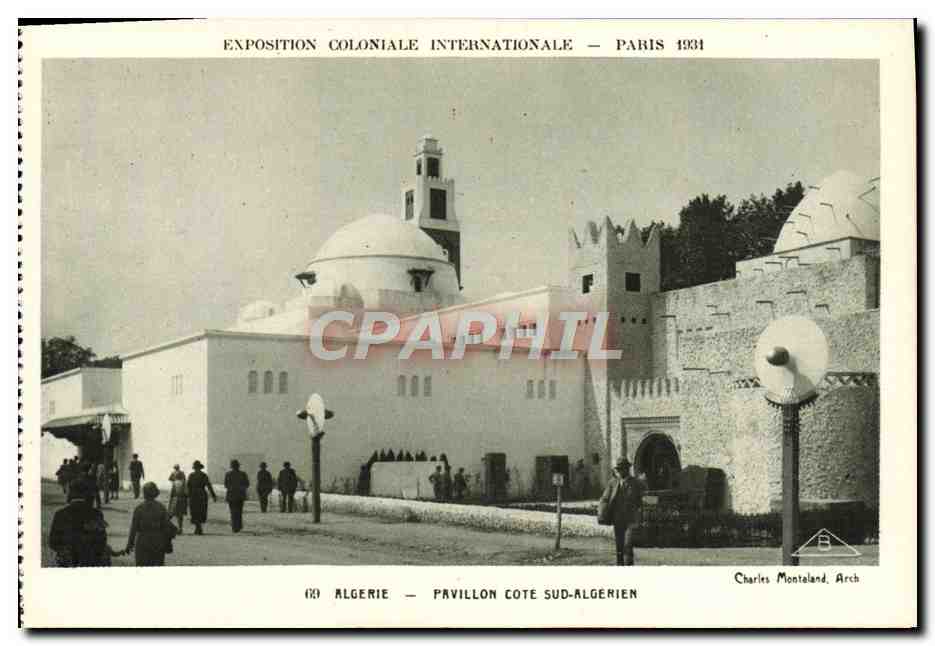 CPA Exposition Coloniale Internationale Paris 1931 Algerie PAvillon Cote Sud Algerien
