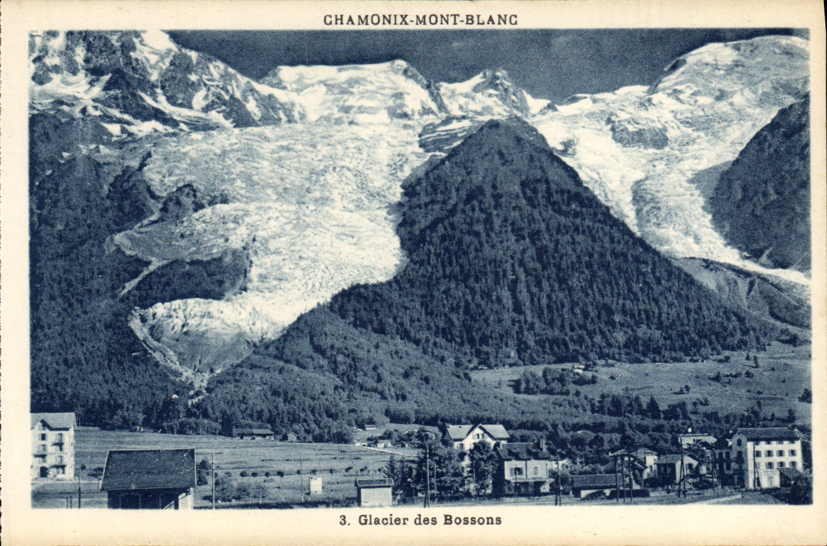 CPA Chamonix Mont Blanc Glacier des Bossons