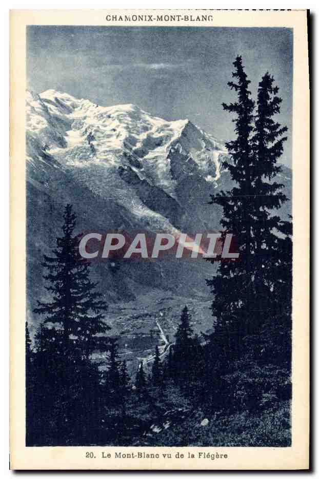 CPA Chamonix Mont Blanc vu de la Flegere