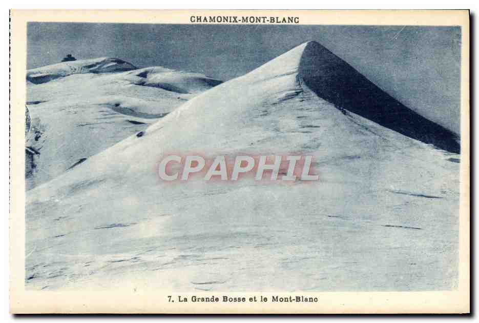 CPA Chamonix Mont Blanc La Grande Bosse et le Mont Blanc 