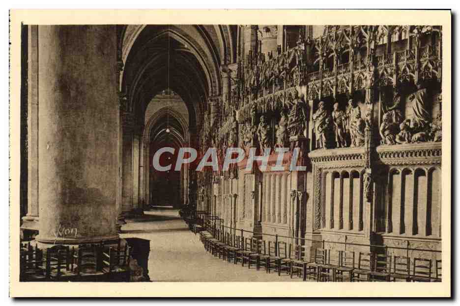 Chartres (Eure-et-Loir) — Intérieur de la Cathédrale - Le Déambulatoire — Les Éditions d'Art Yvon, Paris