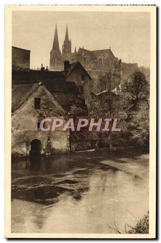 CPA Chartres Matinee de Printemps sur les bords de l'Eure