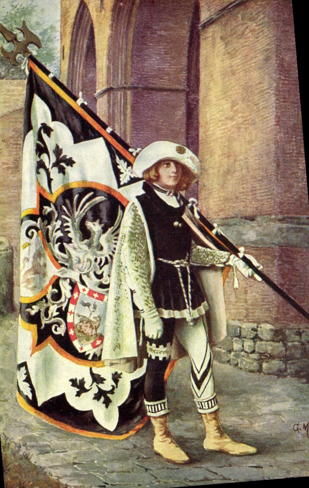 CPA Paggi delle storiche Contrade di Siena Lupa Loup Costume Folklore