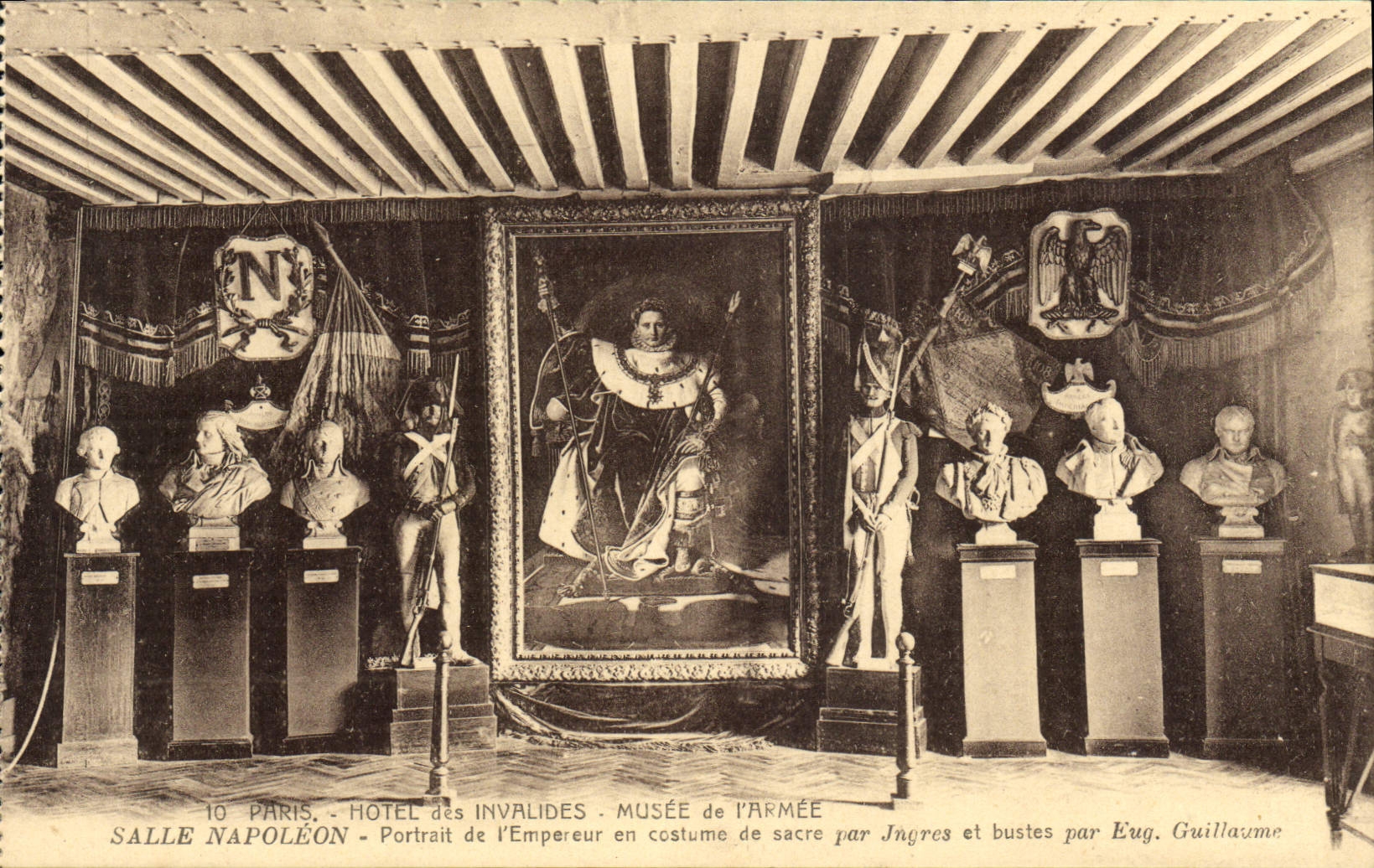 CPA Paris Hotel des Invalides Musee de l'Armee Salle Napoleon Portrait de l'Empereur 