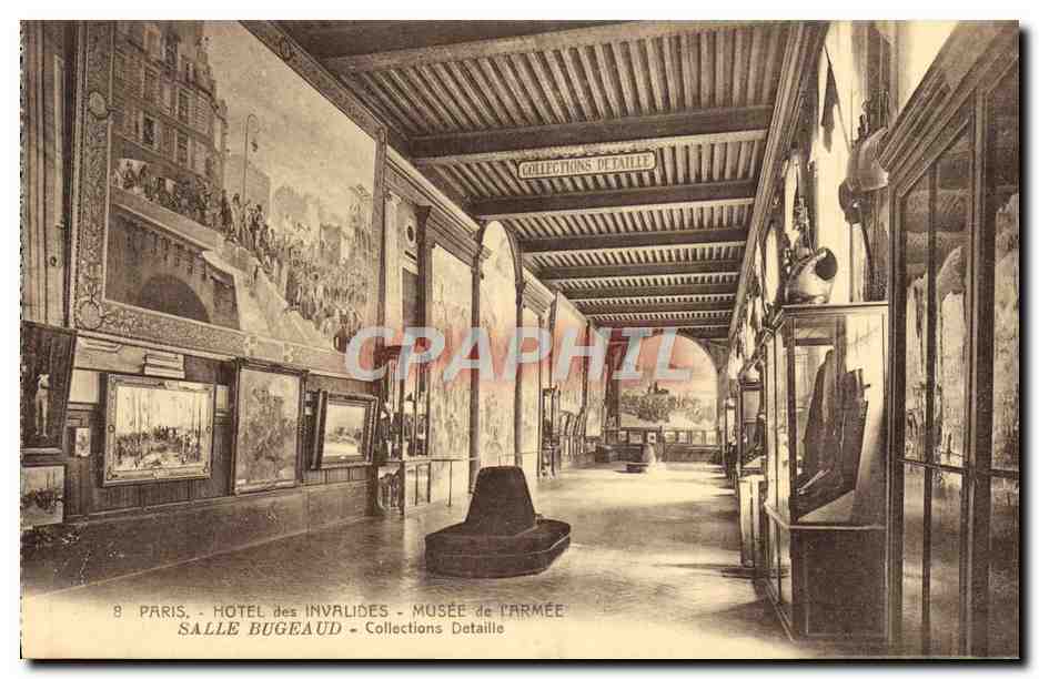 CPA Paris Hotel des Invalides Musee de l'Armee Salle Bugeaud Colelctions detaille