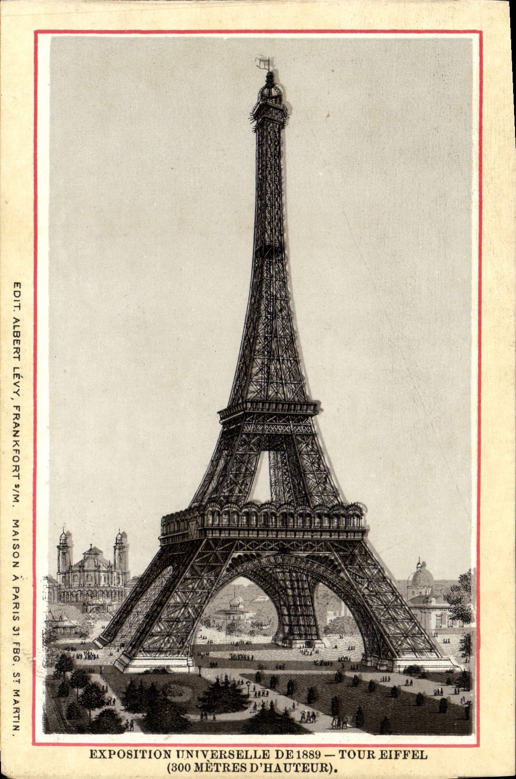 CPA Exposition Universelle de 1889 Tour Eiffel 