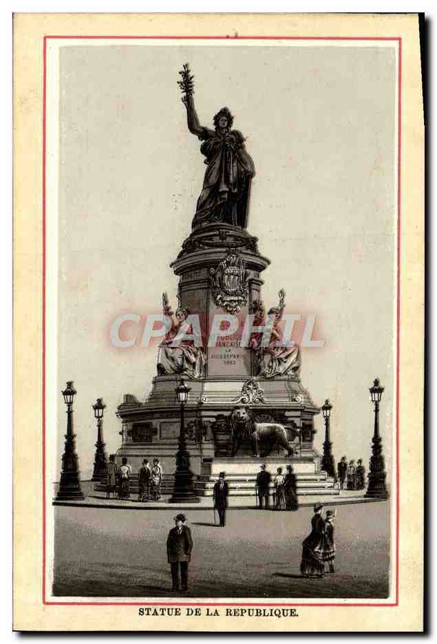 CPA Statue de la Republique Paris