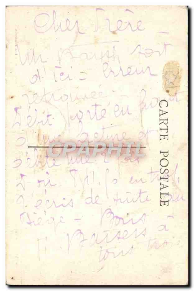 CPA Rosnay l'Hopital Le Chalet de la Garenne  — Rückseite