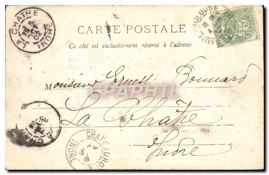 CPA Vallee de d'Aude Genioles les Bains pres Quillan  — Rückseite