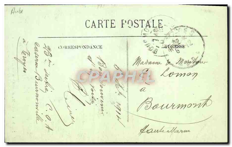 CPA Troyes Le Musee Cheminee de l'Hotel des Chapelaines  — Rückseite