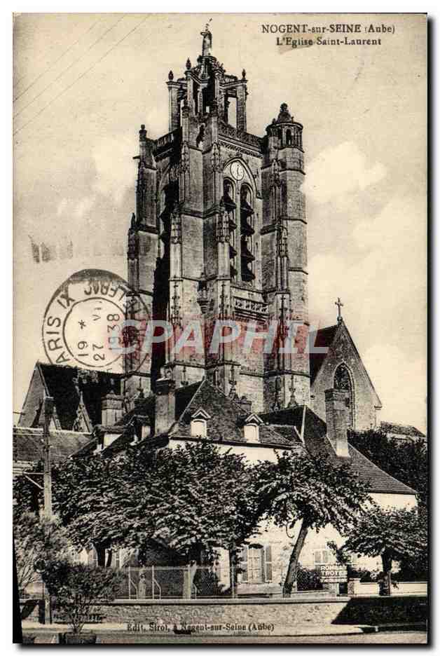 CPA Nogent sur Seine l'Eglise Saint Laurent 