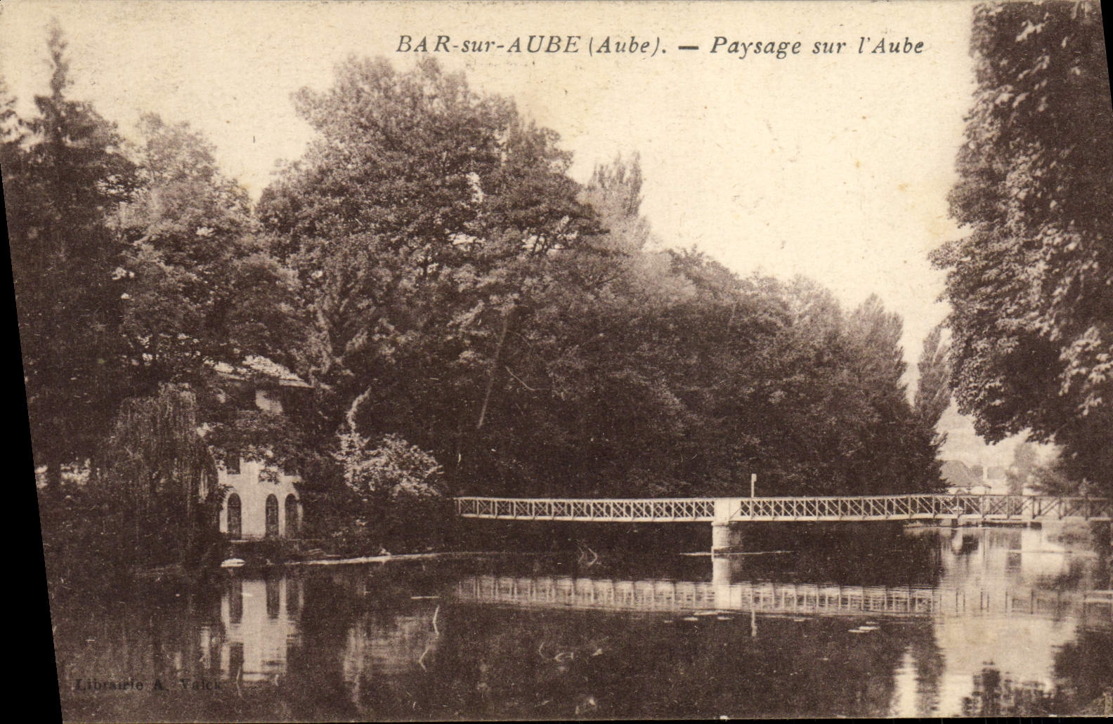 BAR-sur-AUBE (Aube) — Paysage sur l'Aube — Librairie A. Valek