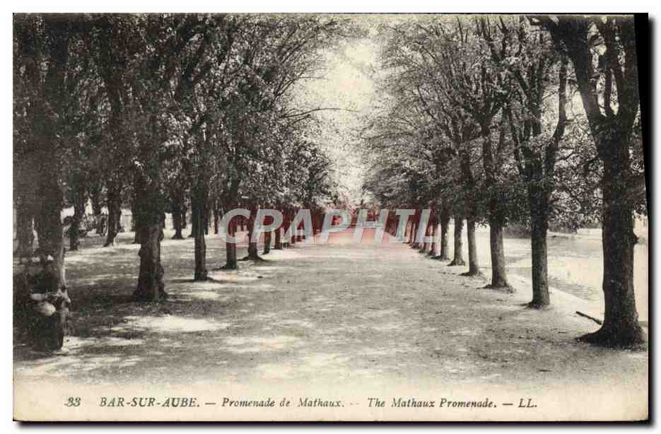 Bar-sur-Aube — Promenade de Mathaux — LL. — n°33