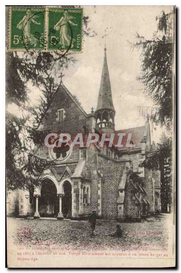 Église de Lendre — Chapelle construite en 1867 à l'endroit où une Vierge Miraculeuse est apparue à un jeune berger au Moyen Âge — éditeur non visible - Anverso
