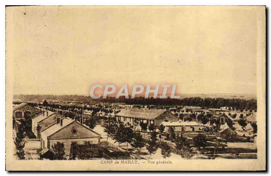 CPA Camp de Mailly Vue generale Militaria