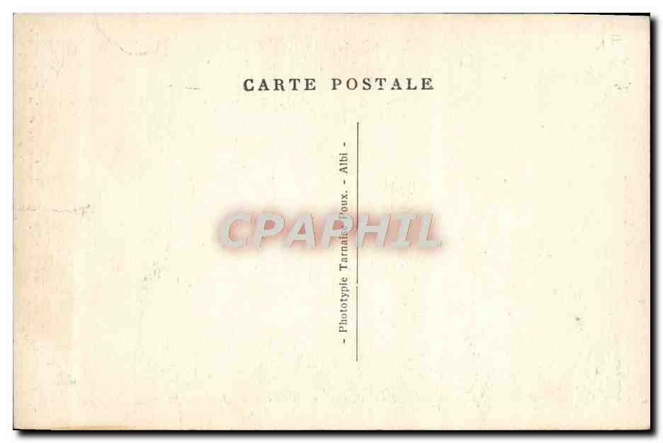 CPA L'Aude illustre Castelnaudary le palais de justice et la cathedrale — Rückseite