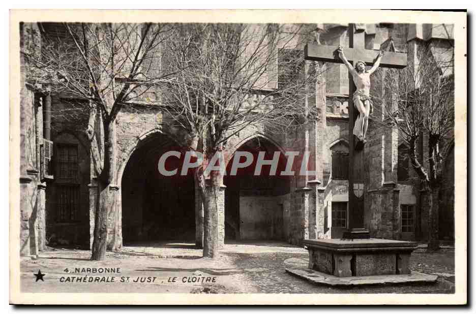 CPA Narbonne cathedrale st just le cloitre