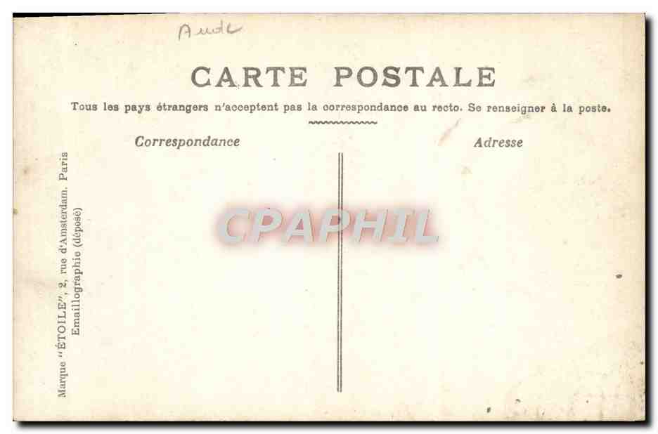CPA Narbonne cathedrale st just le cloitre — Rückseite