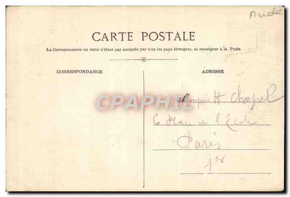 CPA Narbonne le narbonne a vol d'oiseau — Rückseite