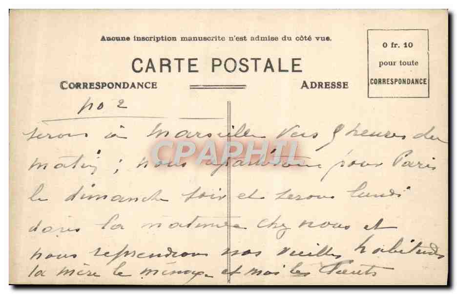 CPA Narbonne Un coin de la ville Lavandieres — Rückseite