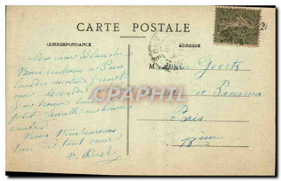 CPA Cite de Carcasonne Entree de la porle d'aude — Rückseite