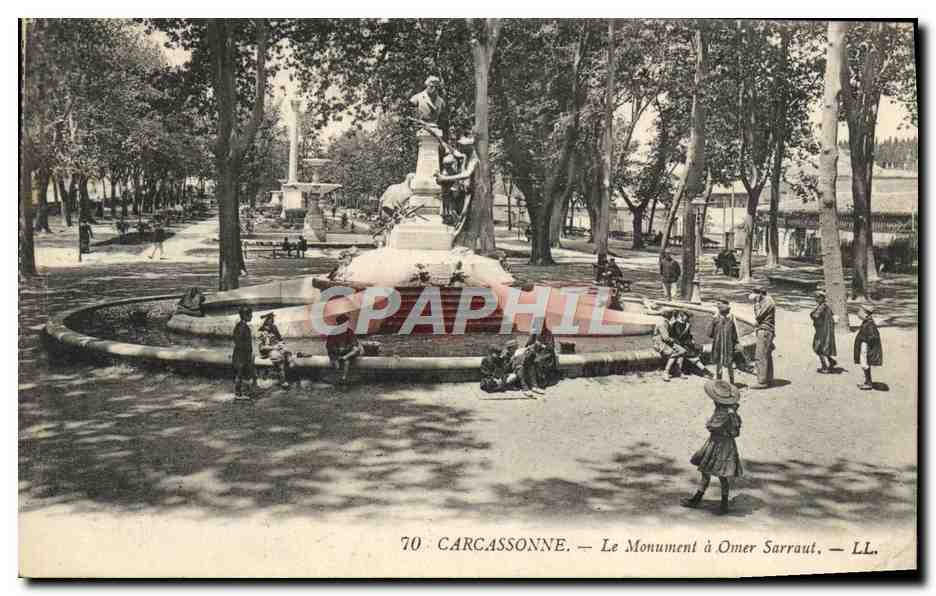 Carcassonne — Le Monument à Omer Sarraut — LL. n°70