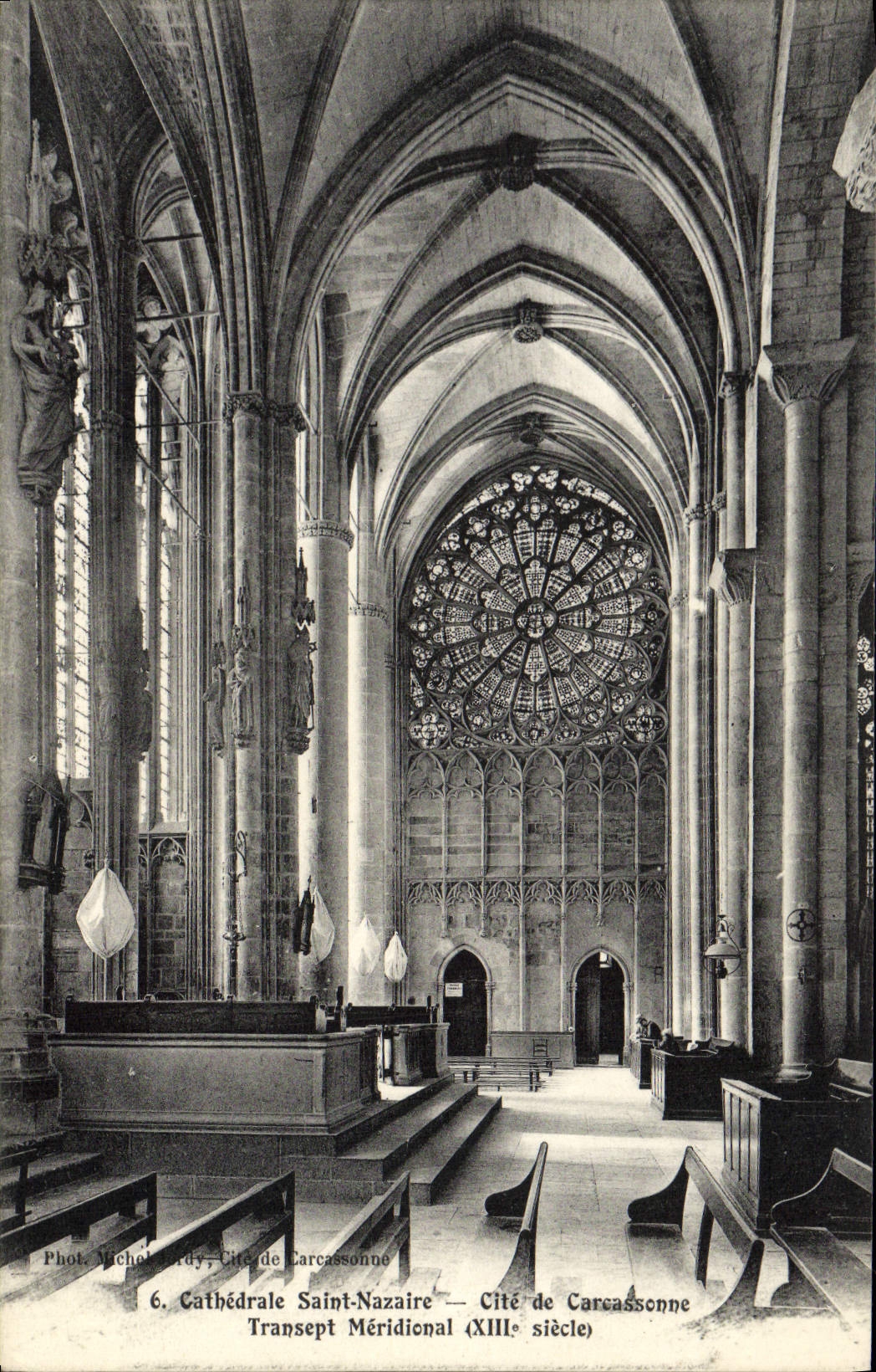 CPA Cathedrale saint Nazaire cite de Carcassonne Transept meridional