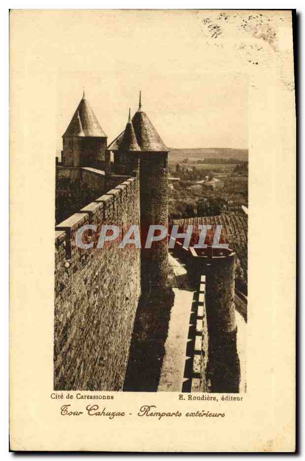 Cité de Carcassonne — Remparts extérieurs — E. Roudière, éditeur
