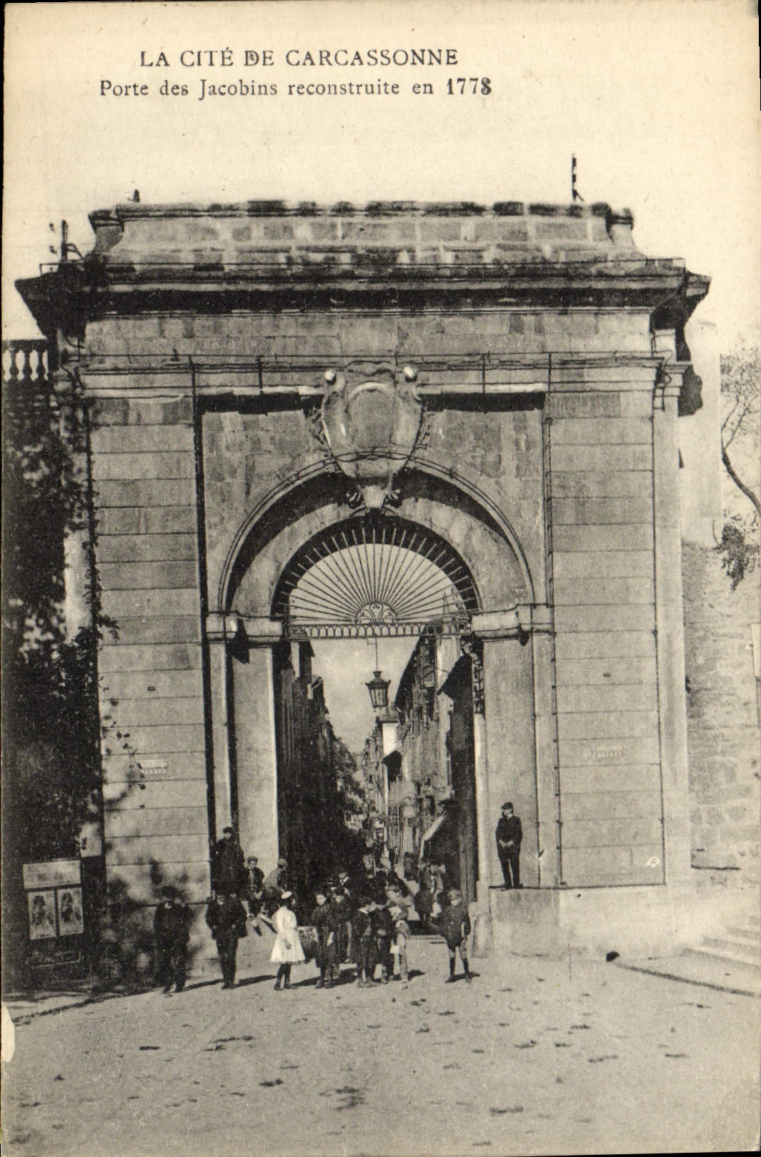 Porte des Jacobins — Carcassonne — reconstruite en 1778