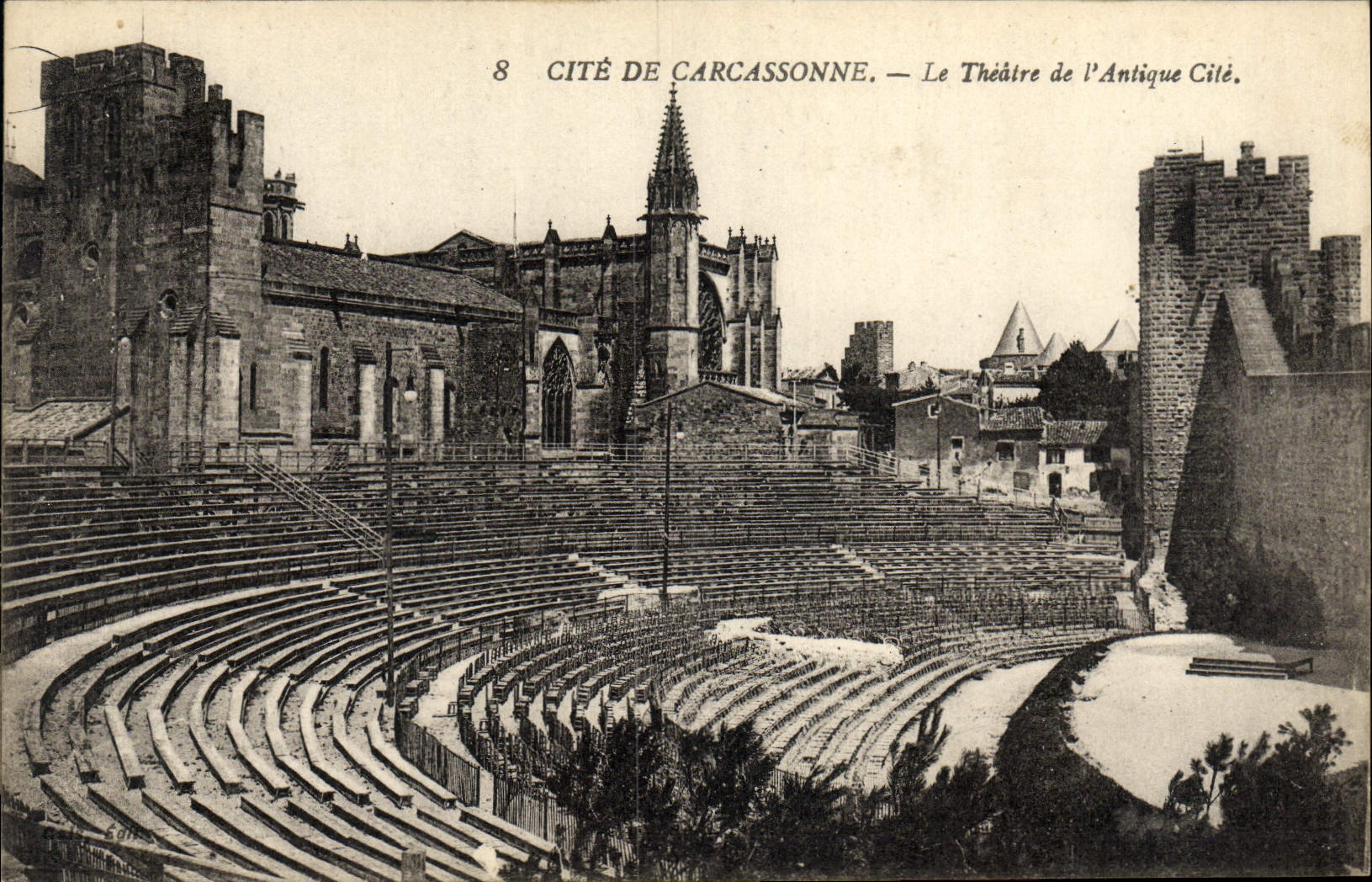 CPA Cite De Carcassonne Le theatre de l'antique Cite