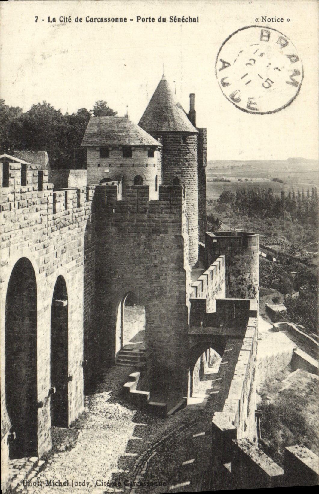Carcassonne - Porte du Sénéchal — Notice — Éditeur Michel Jordy, n°7