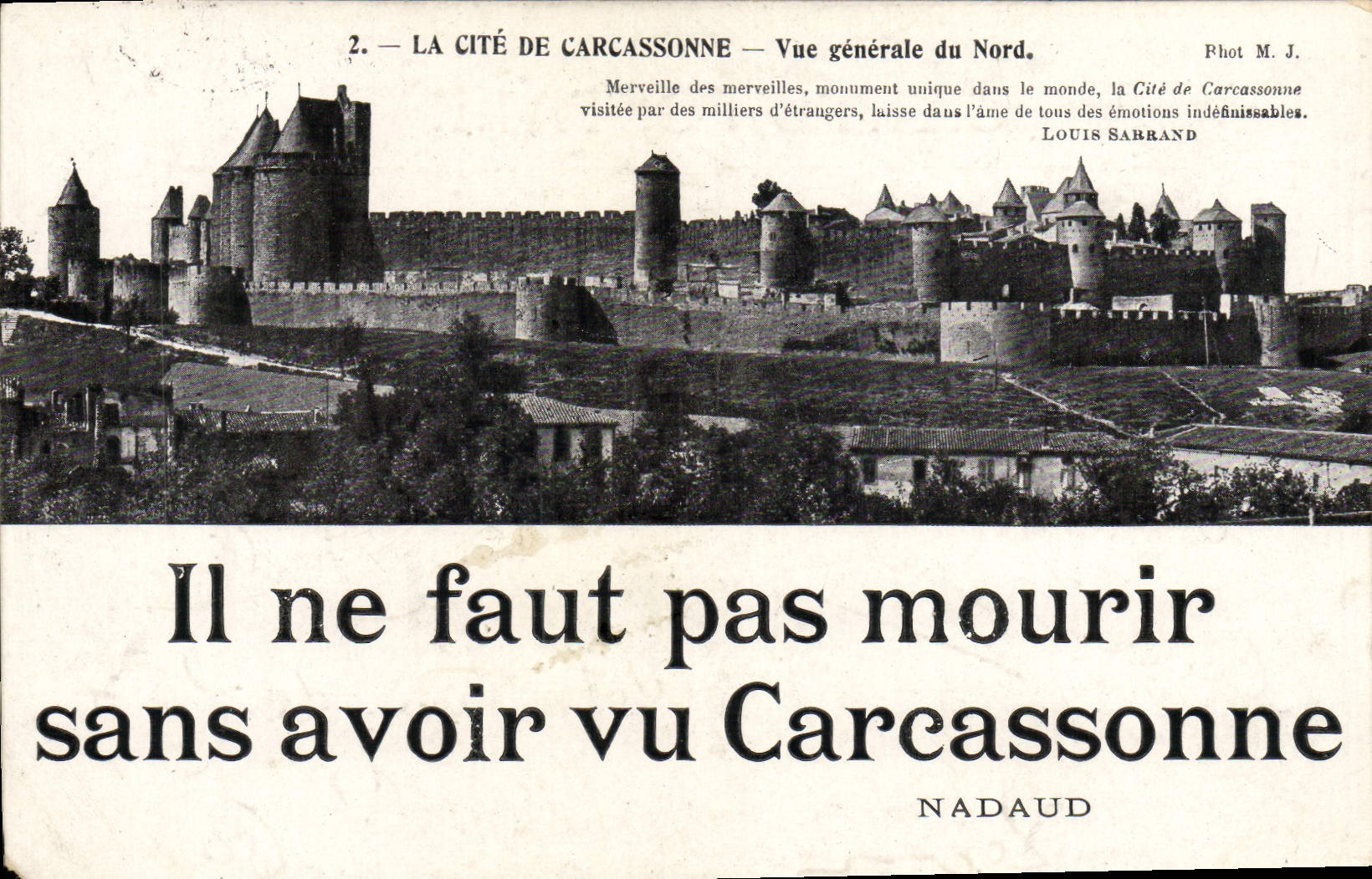CPA La Cite De Carcassonne Vue generale du nord