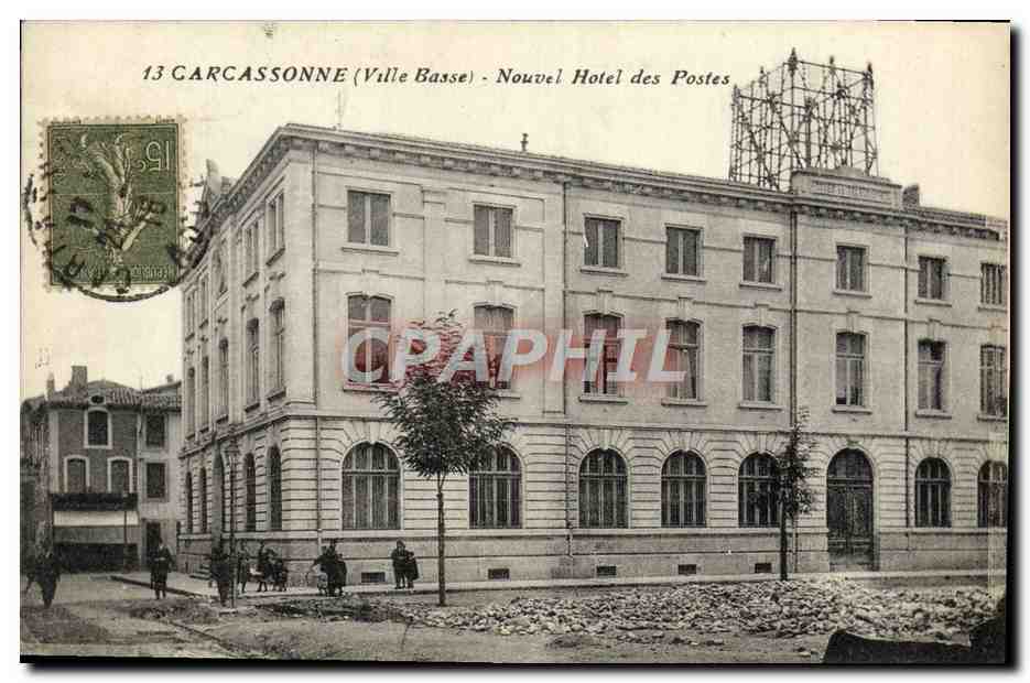 CPA Carcassonne Nouvel hotel des postes