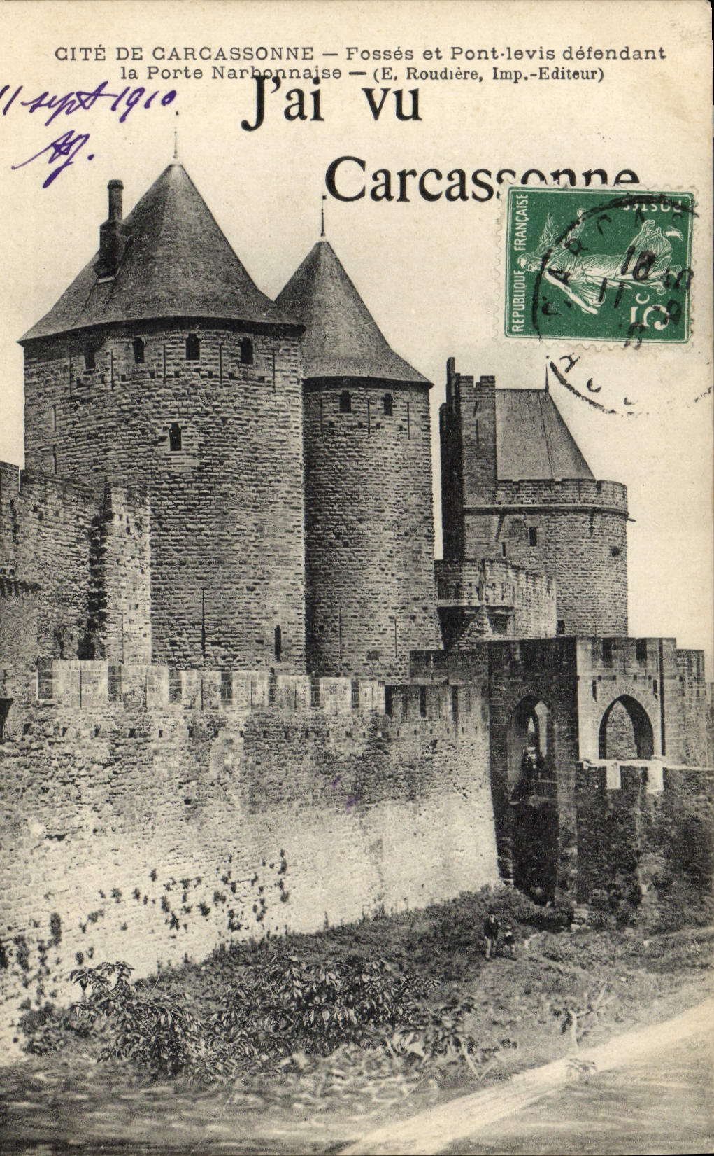 CPA J'ai Vu Carcassonne