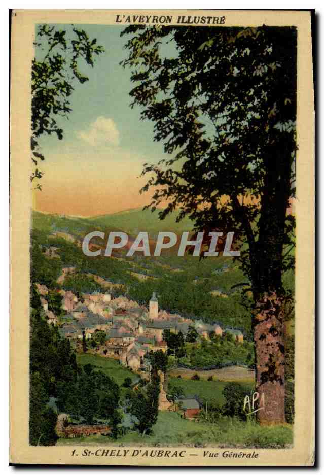 CPA L'Aveyron Illustre St Chely d'Aubrac Vue generale
