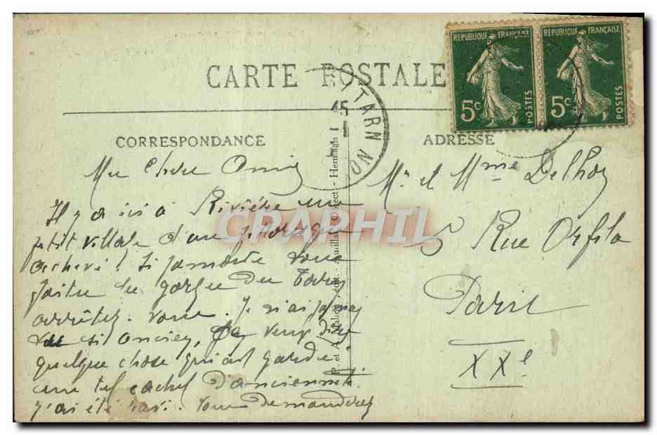 Les Gorges du Lot — Entraygues-sur-Truyères à Estaing — Éditeur non identifié, n° de série 2028 — Reverso