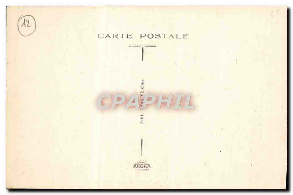 CPA Bozouls La Ville au bord de l'abime — Rückseite