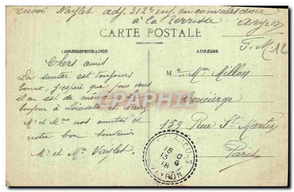 CPA Le Cantal Pittoresque Le Lioran La Vallee Pres st jacques — Rückseite