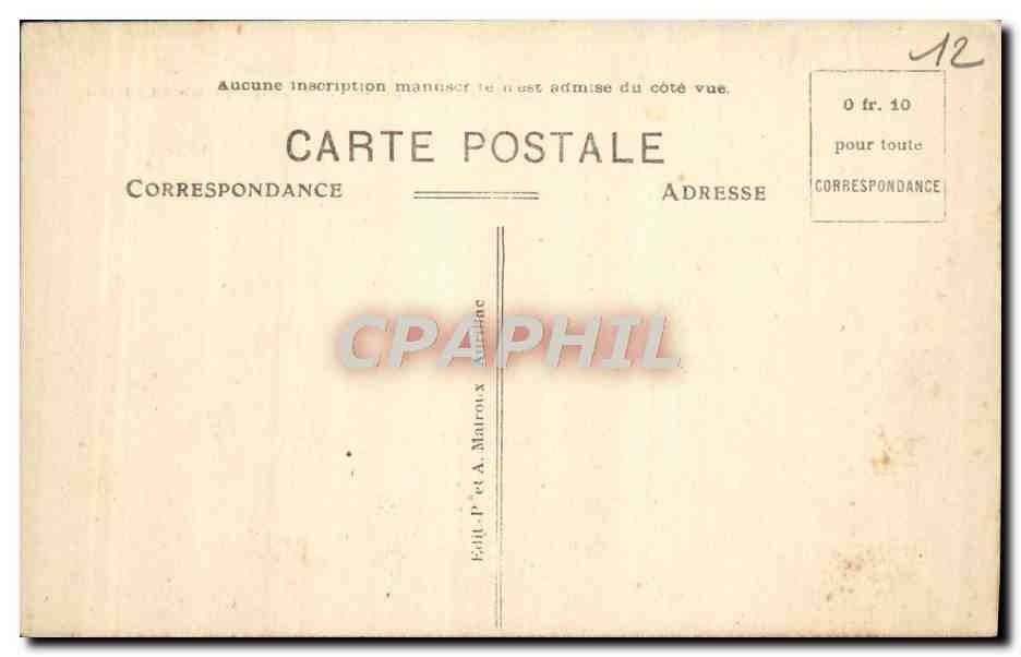 CPA L'Aveyron Pittoresque Mur De Barrez Vue generale prise du chateau — Rückseite