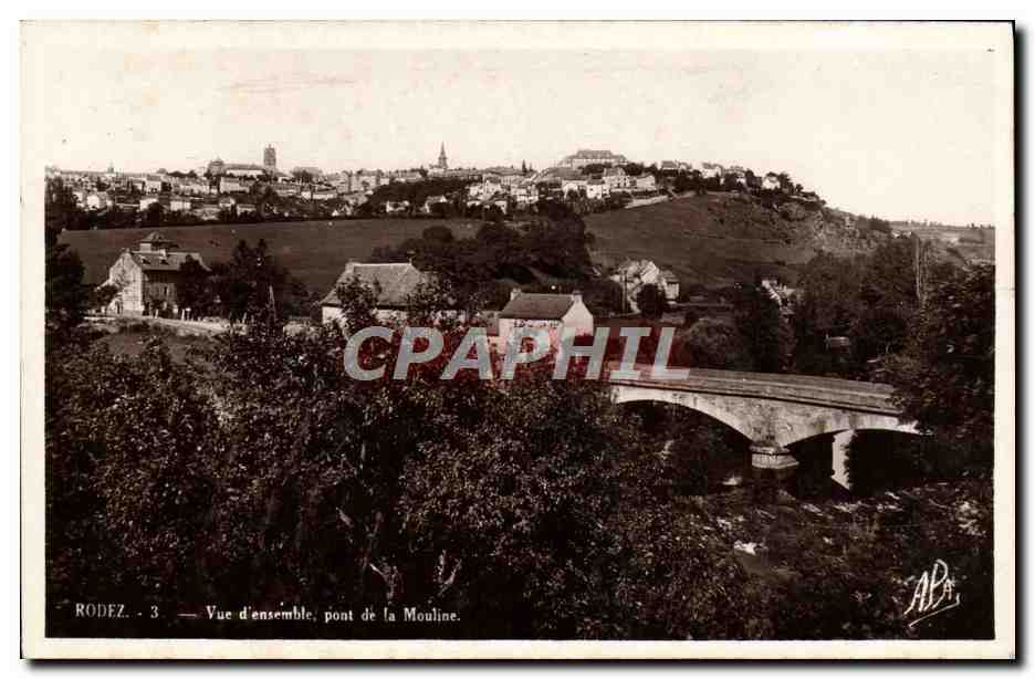 CPA Rodez Vue d'ensemble pont de la mouline