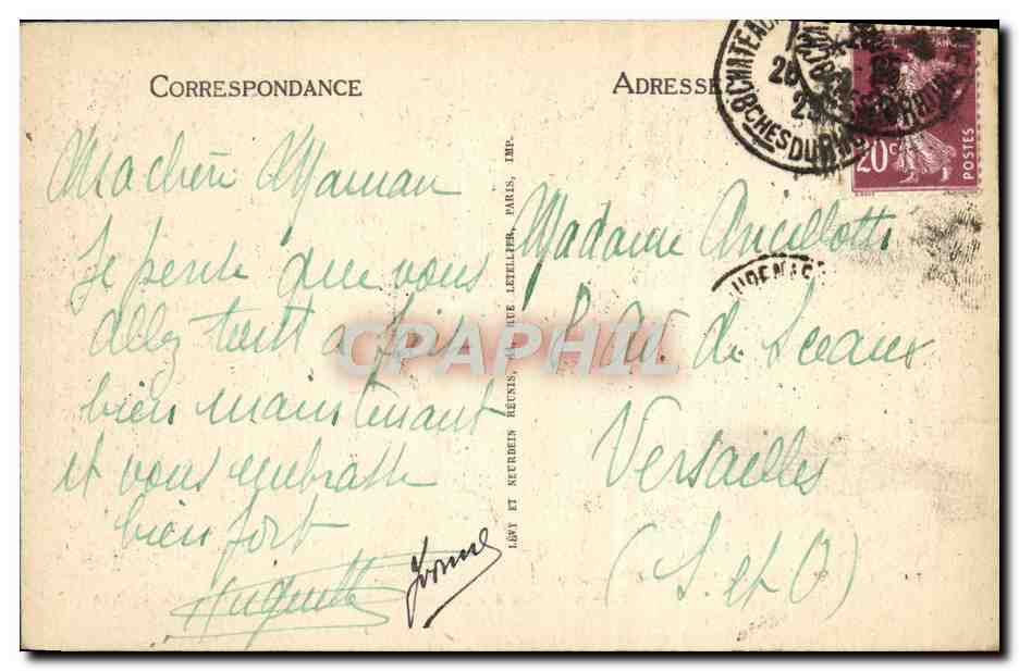 CPA Orange La scene et les gradins Theatre antique — Rückseite