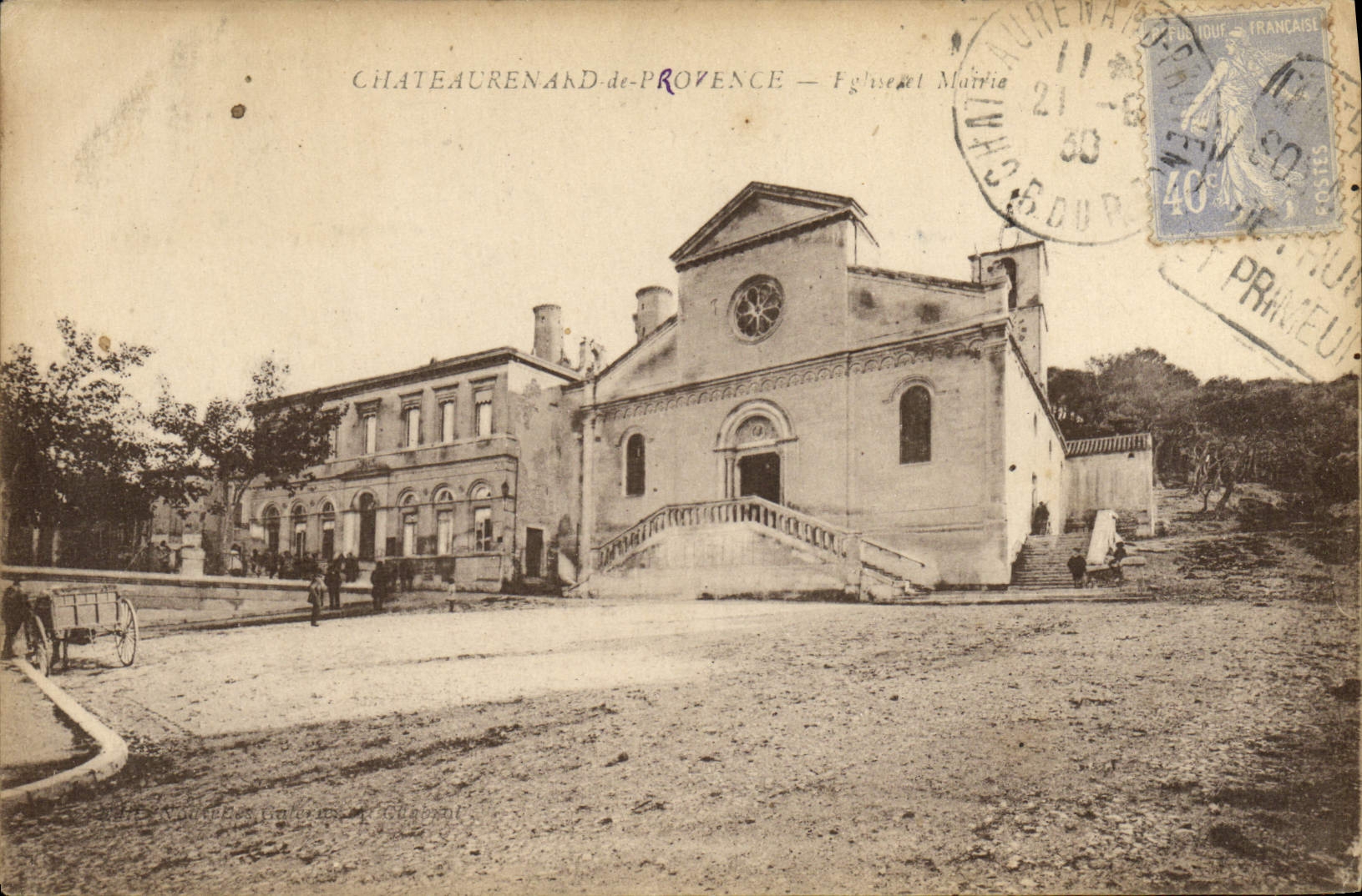 CPA Chateaurenard De Provence Eglise et mairie