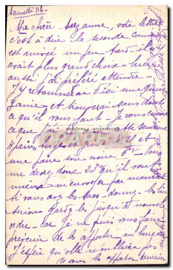 CPA En Provence Femme Folklore — Verso